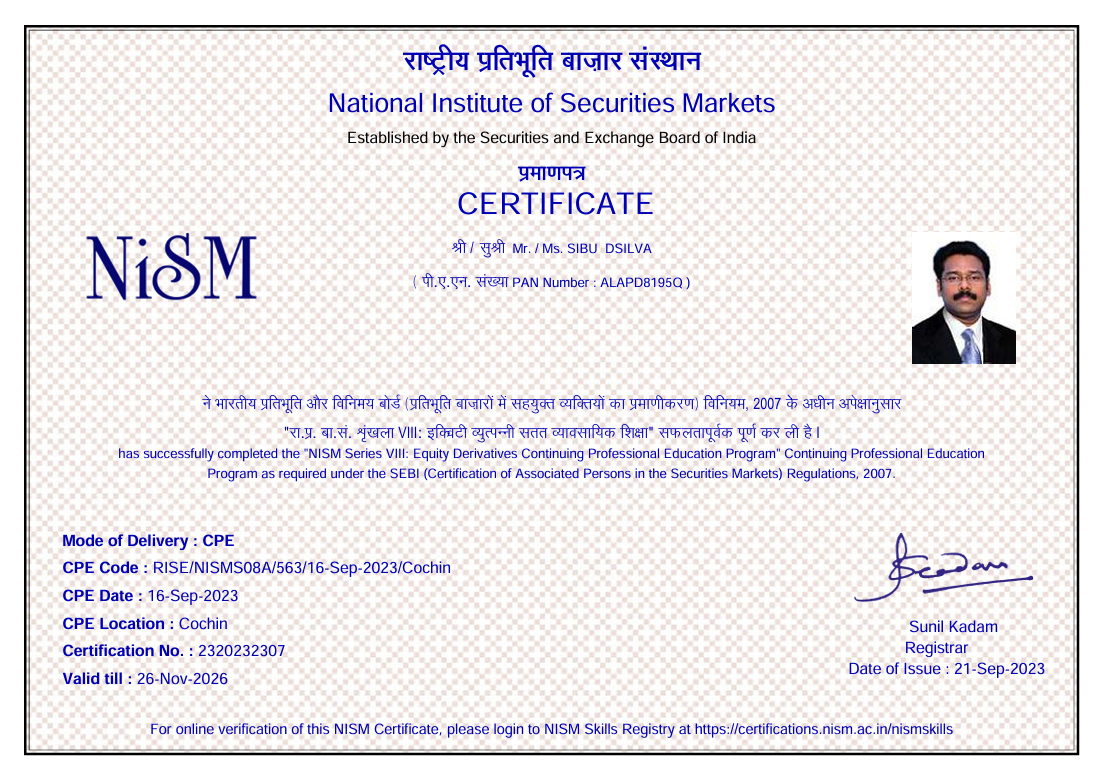 NISM Certificate 1
